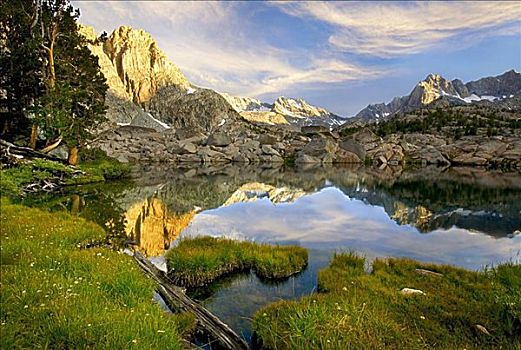 小便,湖,内华达山脉,加利福尼亚