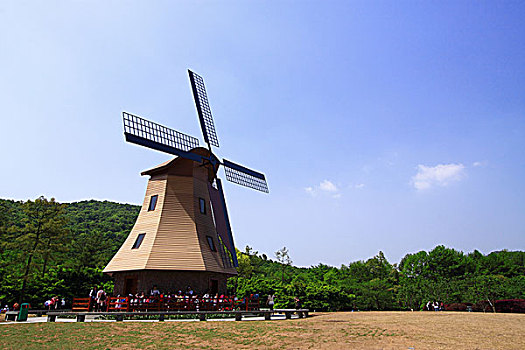 浙江杭州太子湾公园风车