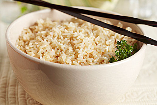 糙米,盘子