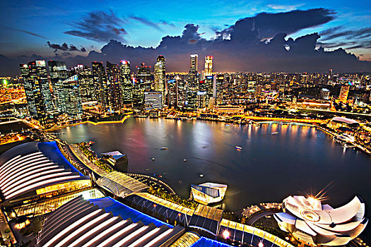 新加坡cbd全景