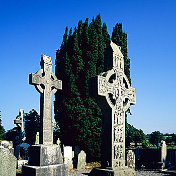 凯尔特,南,十字架,10世纪,墓地,米斯郡,爱尔兰