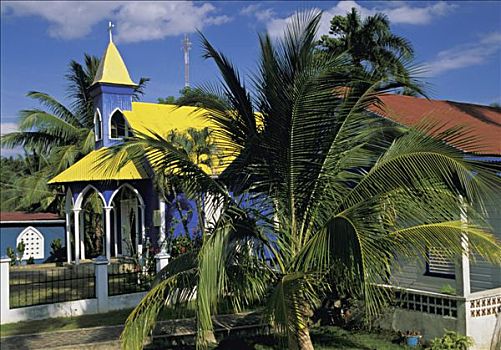多米尼加共和国,半岛,萨玛纳,教堂