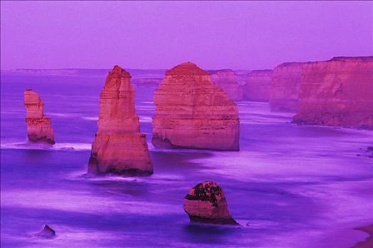 十二门徒岩,海洋,道路,维多利亚,澳大利亚