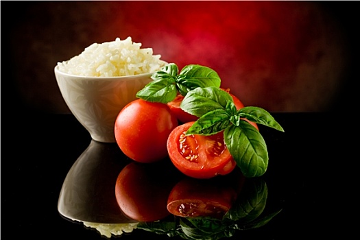 米饭,西红柿