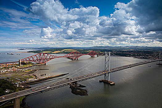 公路桥,轨道,桥,靠近,苏格兰,英国