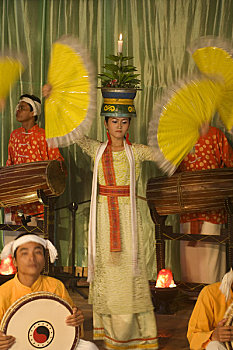 越南,靠近,传统,鞑靼,跳舞
