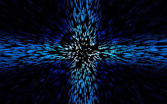 蓝色粒子线条,虚拟现实发散特效