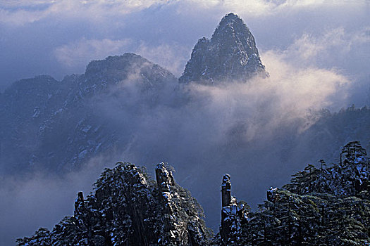 山,黄山,雾气,安徽