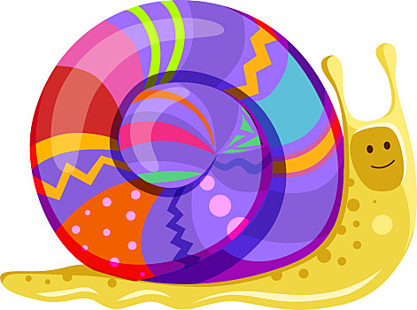 鹦鹉螺简笔画 彩色图片
