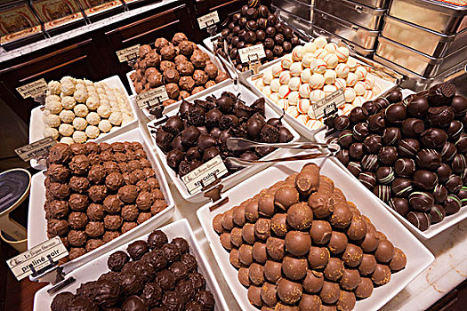 比利时,布鲁塞尔,巧克力,店面展示
