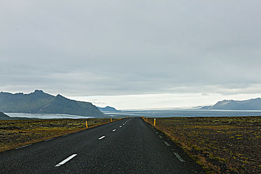 道路,结冰,风景,冰岛