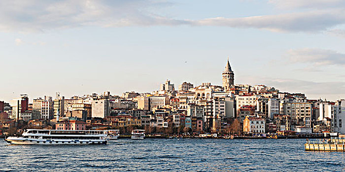 城市,海岸线,博斯普鲁斯海峡,海峡,伊斯坦布尔,土耳其