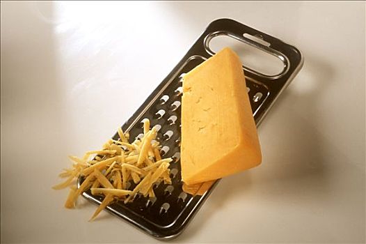 切达干酪,块,磨碎,擦菜板