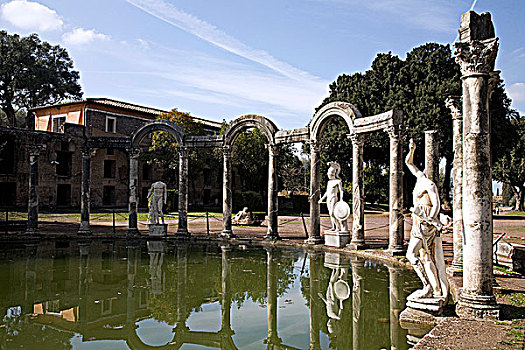 雕塑,别墅,意大利