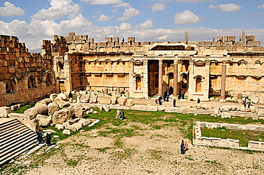 罗马人,庙宇,遗址,世界遗产,巴贝克,贝卡,山谷,黎巴嫩,中东,东方