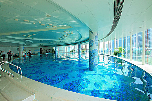 游泳池,酒店,水池,泳池,水,蓝色