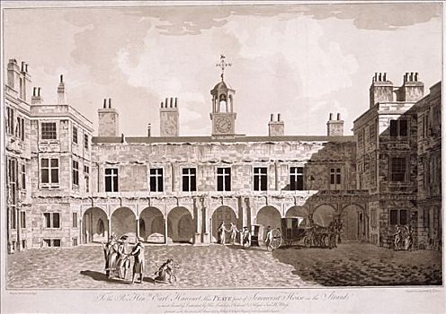 萨默塞特宫,伦敦,1777年,艺术家,苔藓