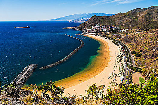 海滩,特内里费岛,加那利群岛,西班牙