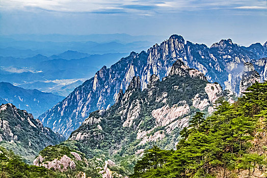 安徽省黄山市黄山风景区天海大峡谷自然景观