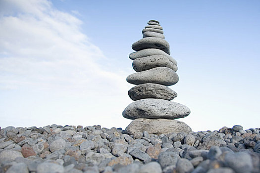 石头,平衡,一个