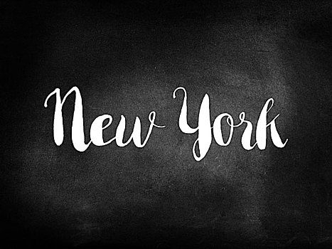 纽约,书写,黑板