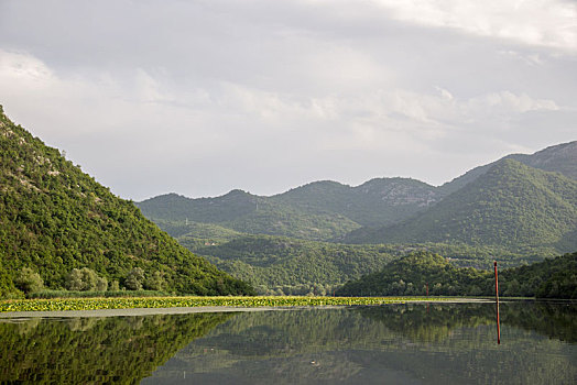 安静,水,湖,黑山