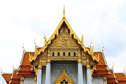 传统,泰国,建筑,寺院,大理石庙宇,曼谷