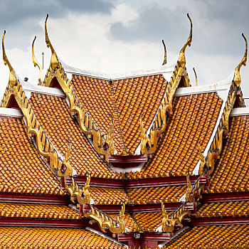 庙宇,云石寺,曼谷,泰国