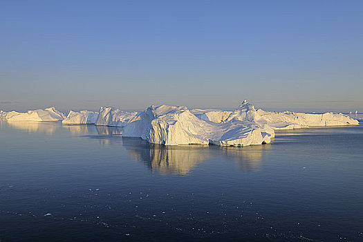 冰山,迪斯科湾,雅各布港冰川,伊路利萨特,格陵兰