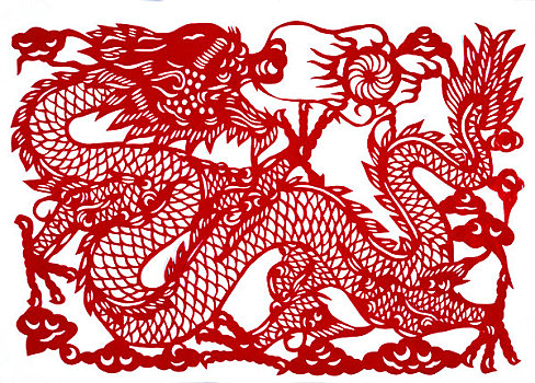 剪紙“龍”