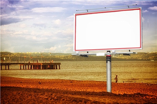 白色,广告牌,波罗的海,码头,格丹斯克,波兰