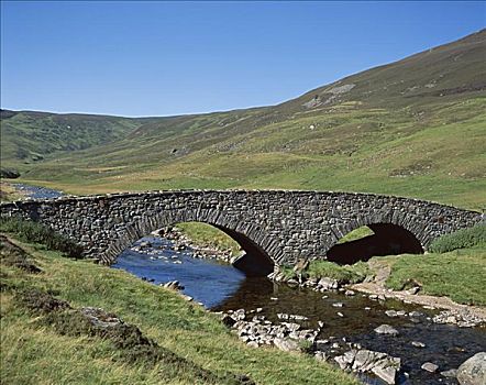 石桥,崎岖,山,格兰扁区,苏格兰