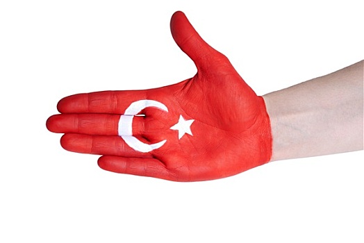 握手,土耳其人,旗帜