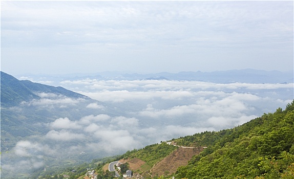 汉阴,凤凰山,云雾