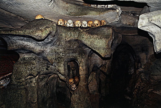 印度尼西亚,图拉贾兰,头骨,洞穴,大幅,尺寸