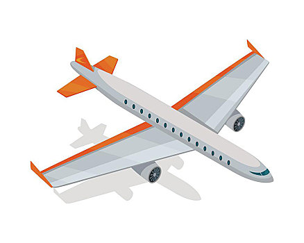 飞机,凸起,象征,客机,矢量,插画,隔绝,白色背景,背景,空运,游戏,环境,运输,公司,标识,设计