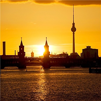 柏林,日落