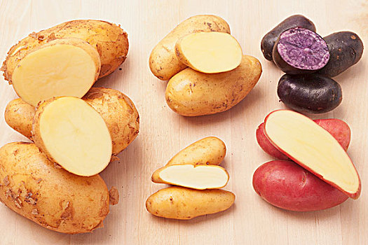 土豆,块菌,红色