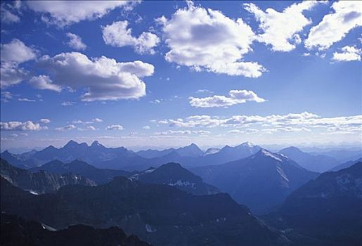 层次,山,顶端,上面,维多利亚山,分开,加拿大,不列颠哥伦比亚省,幽鹤国家公园