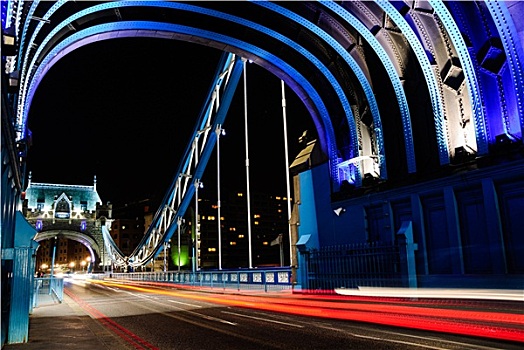 塔桥,伦敦,夜晚