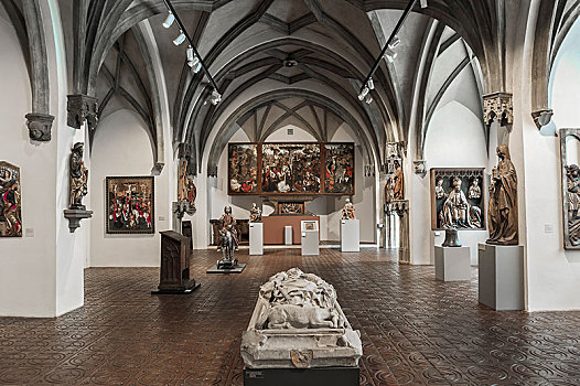 大厅,中世纪,宗教艺术,国家博物馆,慕尼黑,上巴伐利亚,巴伐利亚,德国,欧洲