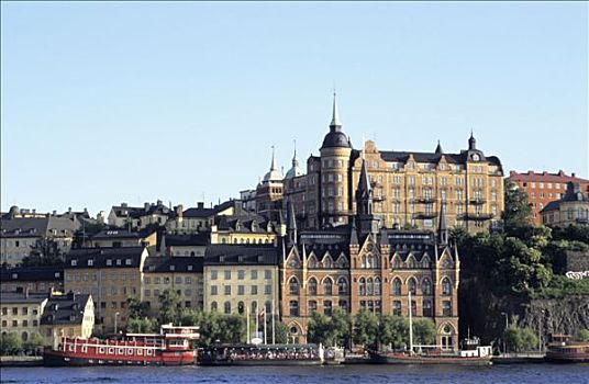 瑞典,斯德哥尔摩,建筑,海洋