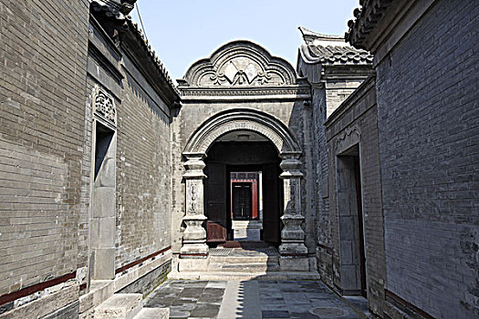 天津,杨柳青,石家大院,戏楼,甬道