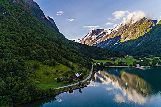 山景,湖