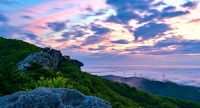 云海日出蜂蜜山