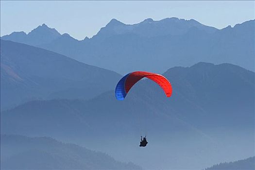 滑翔伞,巴伐利亚,区域,德国