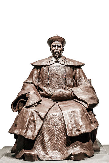 安徽名人馆内晚清重臣李鸿章塑像_高清图片_全景视觉