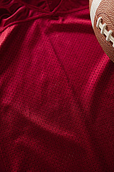 局部,图像,美式橄榄球,红运动衫