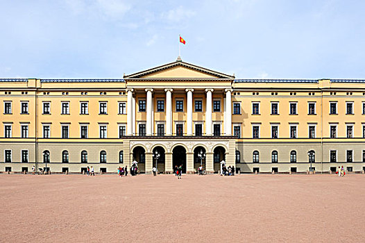 皇家,宫殿,奥斯陆,挪威,斯堪的纳维亚,北欧