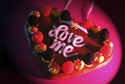 爱心,蜂蜜蛋糕,红灯,斑点